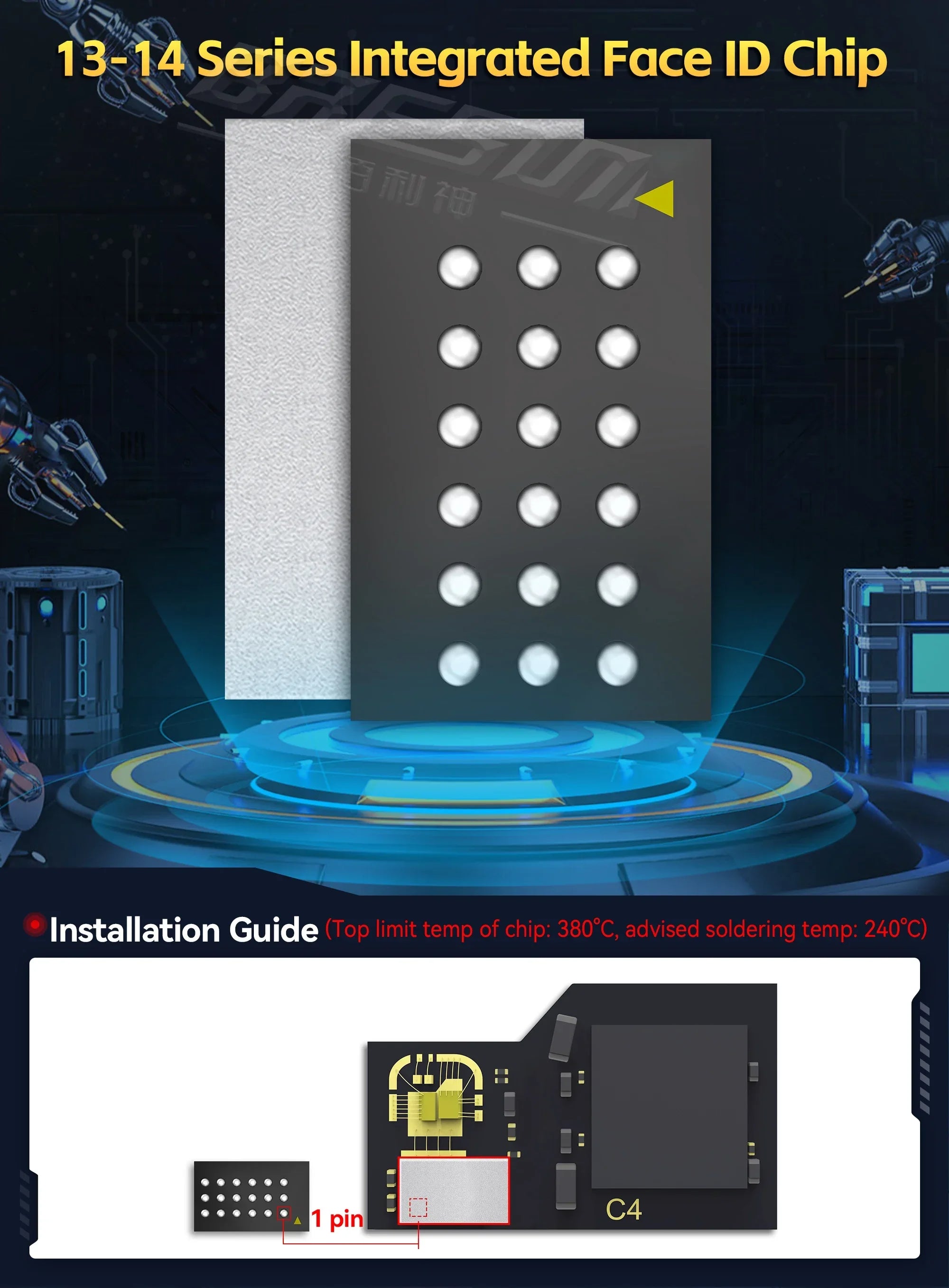 JCID Non-Removal Face ID Repair FPC Flex Cable