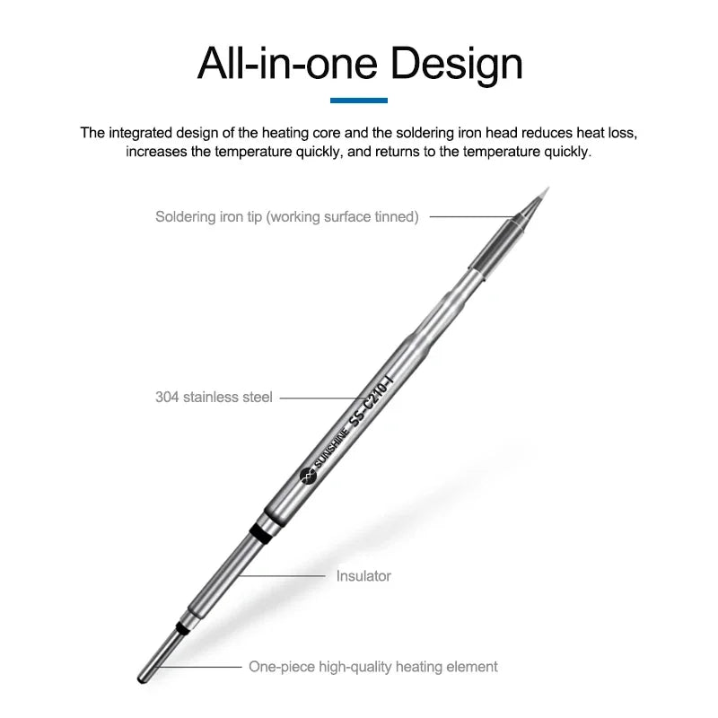 SUNSHINE C210 Series Integrated Soldering Iron Tips