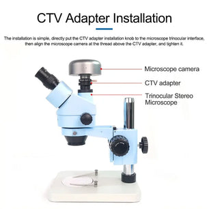 M-27 SZM CTV 1/2 1/3 Adapter 0.3X 0.5X C Mount Lens Adapter