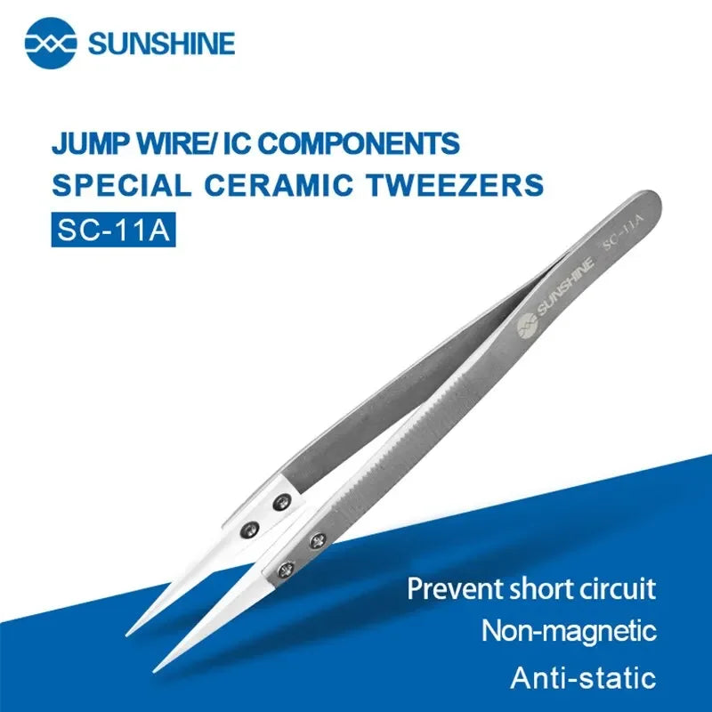 SUNSHINE SC-11A Anti-Static Ceramic Tweezers