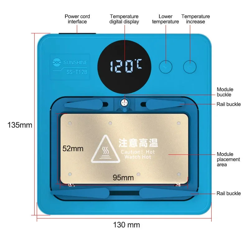 SS-T12B Intelligent Heating Platform For iPhone And Android