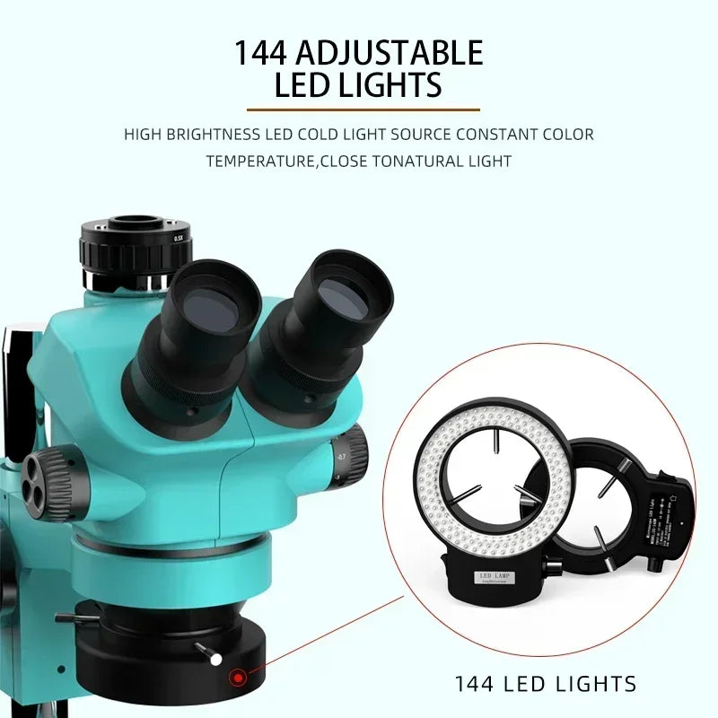 RF4 New Trinocular Microscope Head 7-50X