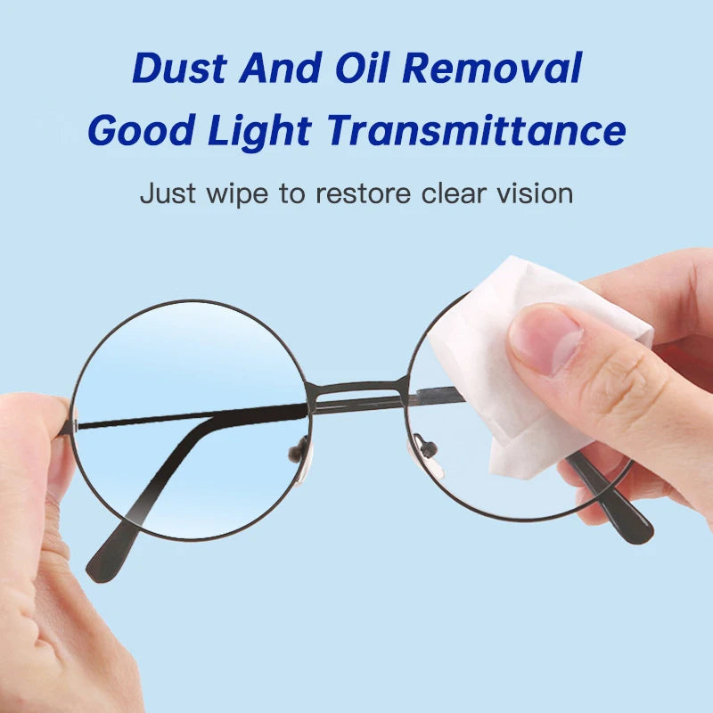 100pcs Glasses Cleaning Lens Wipes