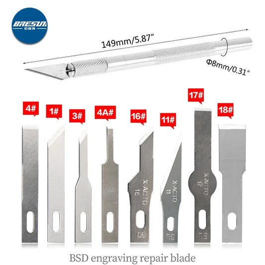 Colorful Aluminum Alloy Wood Cutter Knifes Carve Tool