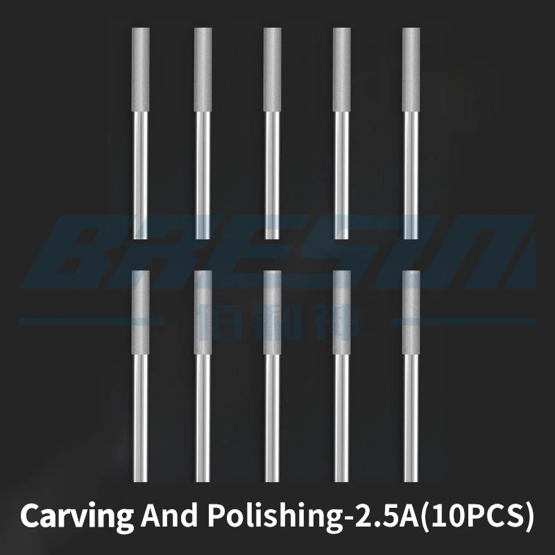 10Pcs 2.35 Shank Diamond Grinding Burr Needle
