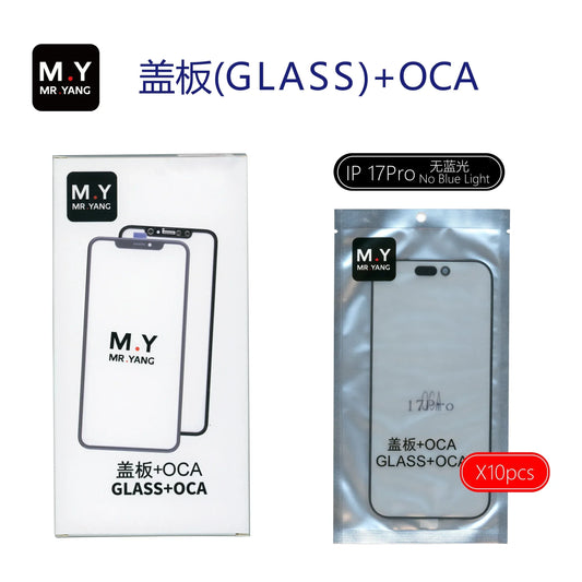 YCS M.Y 10Pcs 2 in 1 Glass With OCA LCD Touch