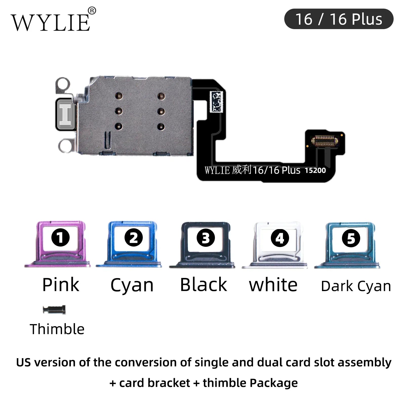 WYLIE For iPhone 14 15 16 Pro MAX ESIM Modified To Sim No Punching