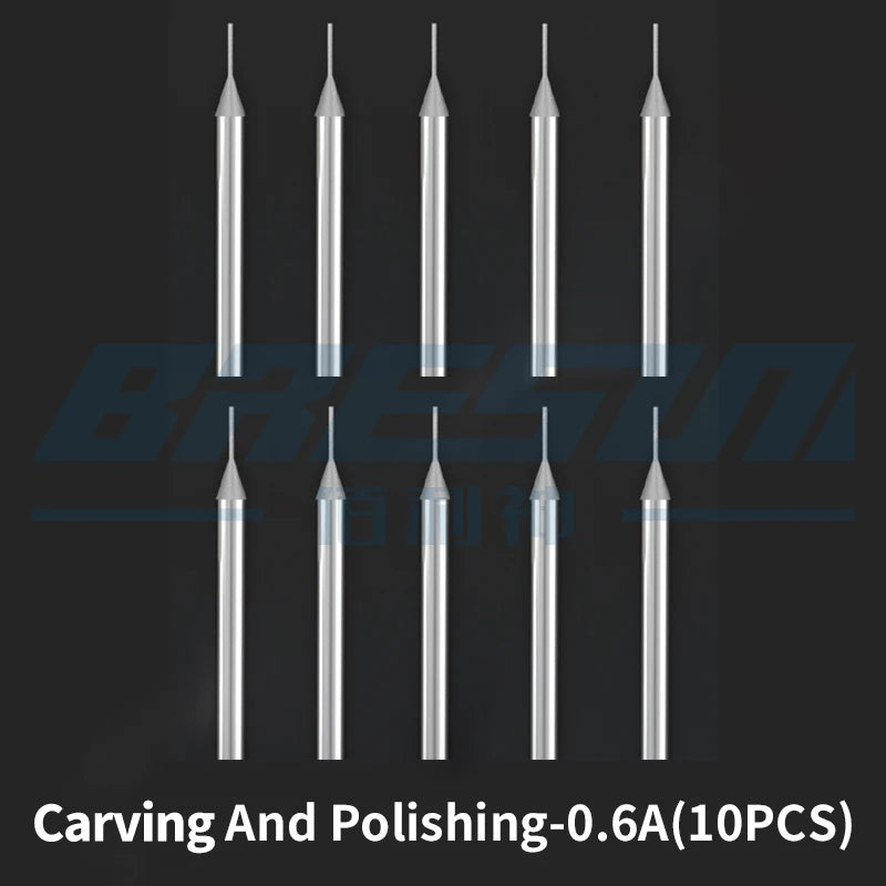 10Pcs 2.35 Shank Diamond Grinding Burr Needle