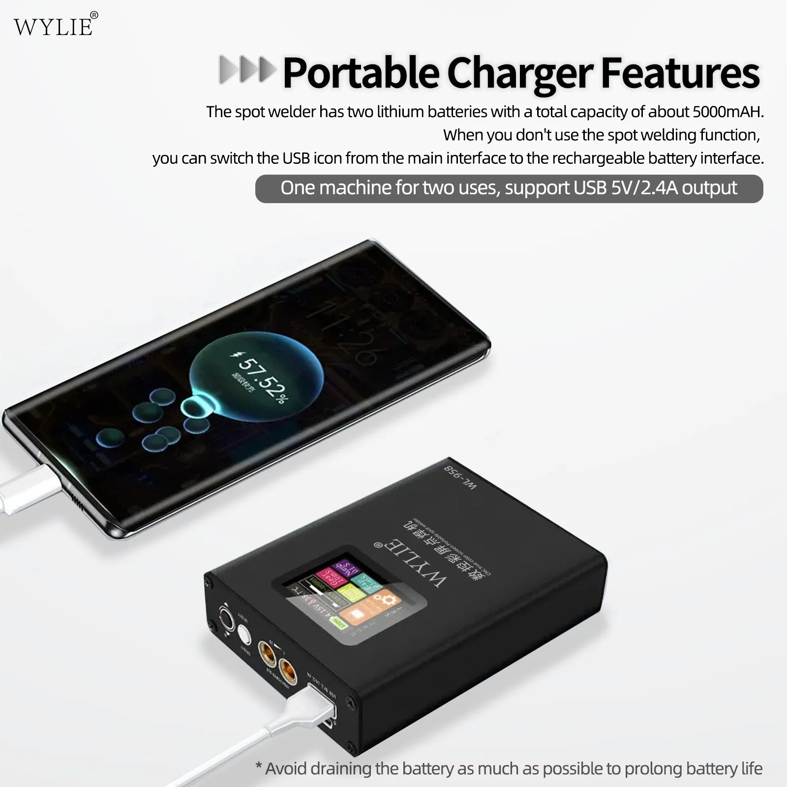 WYLIE WL-958 Portable CNC Spot Welder With True Color