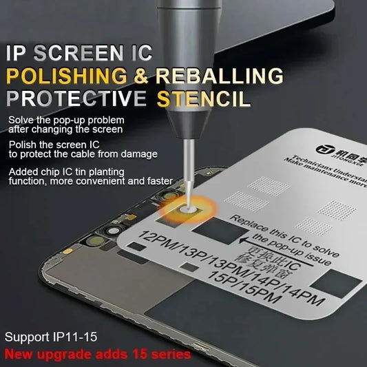 Fixst & JTX LCD Screen IC Chip Flex Cable Protection Stencil
