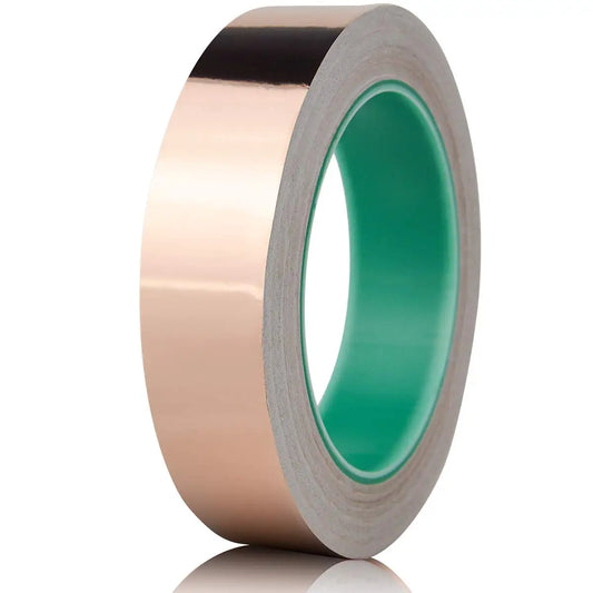 10M 25M Copper Foil Tape Single Side Conductive Shielding Tape Snail Tape Stain Glass Home Appliance DIY Copper Tape