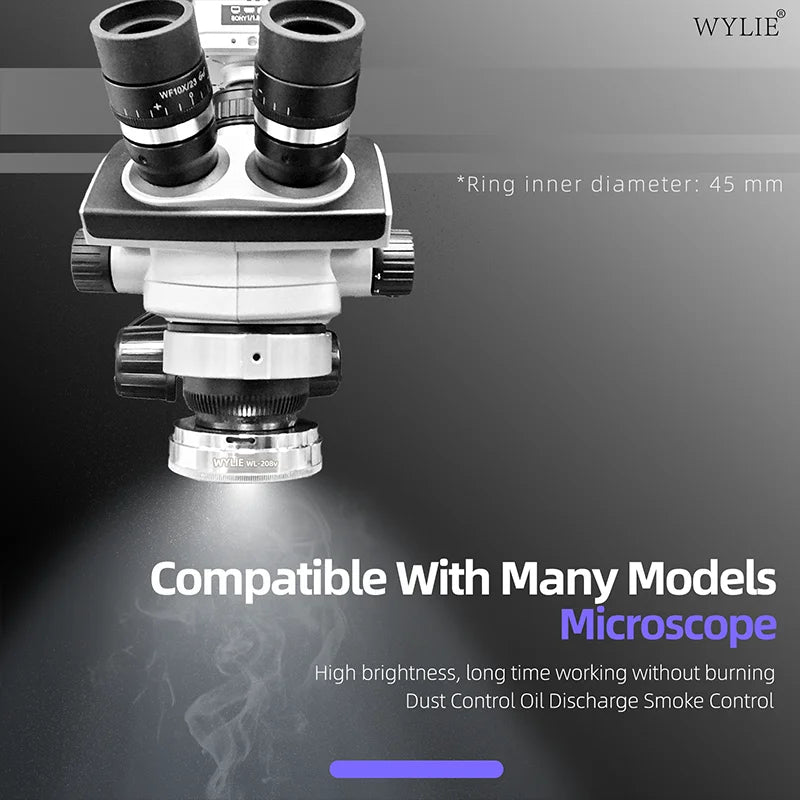 WYLIE High Lumen Adjustable Microscope 64 LED Spotlighting