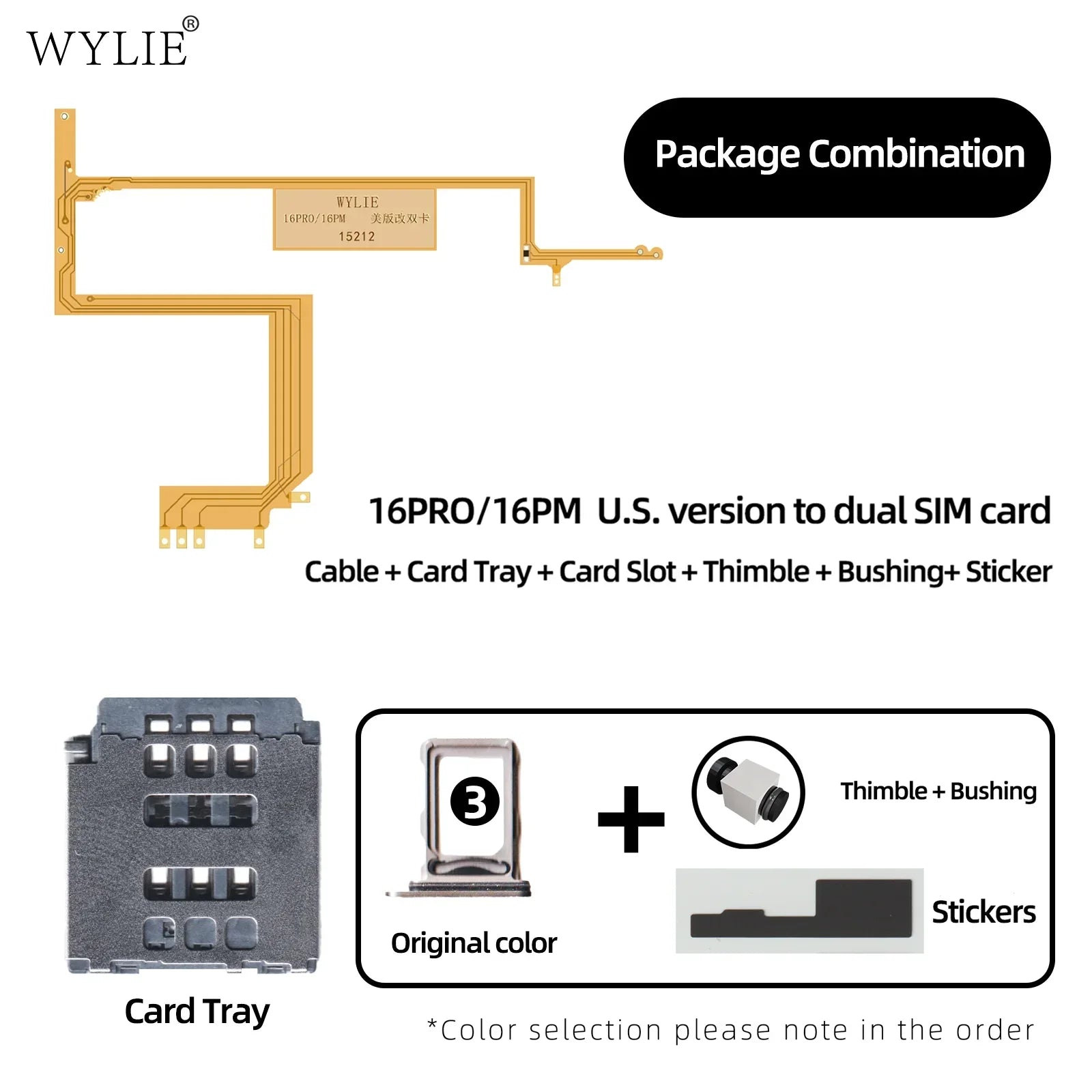 WYLIE For iPhone 14 15 16 Pro MAX ESIM Modified To Sim No Punching