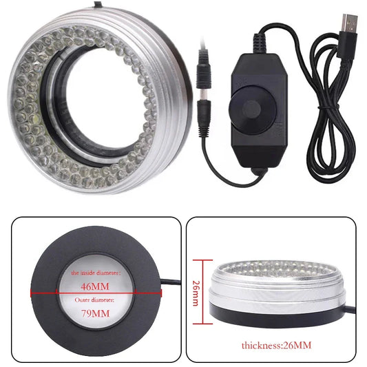 72Lamp Beads Diameter 50MM Ring Adjustable Brightness LED Light