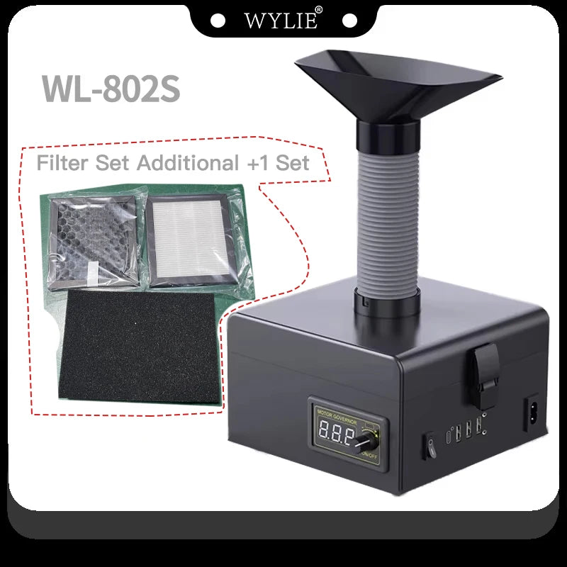 WYLIE WL-802S  Fume Extractor Desktop Soldering Smoke
