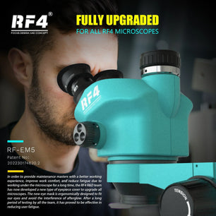 RF4 New Trinocular Microscope Head 7-50X
