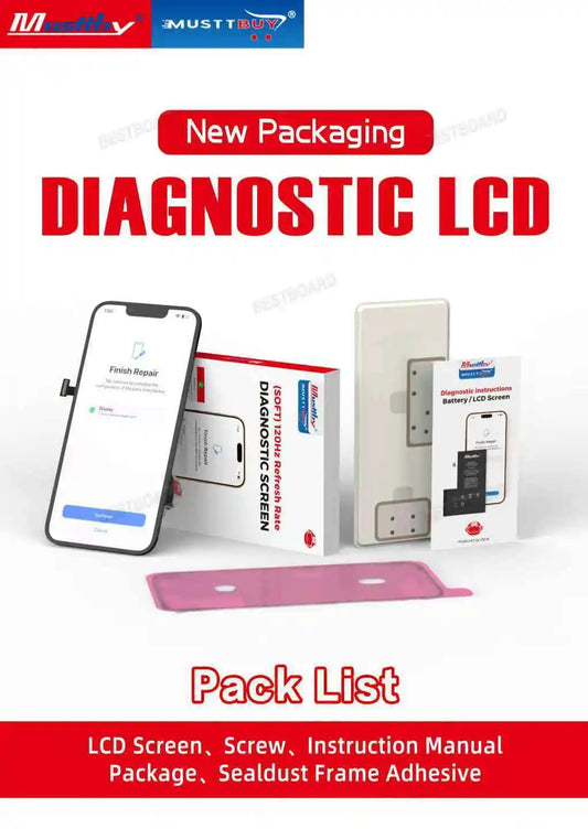 Musttby Soft OLED Diagnostic Screen Displays “Genuine” Screen Assembly For IPhone