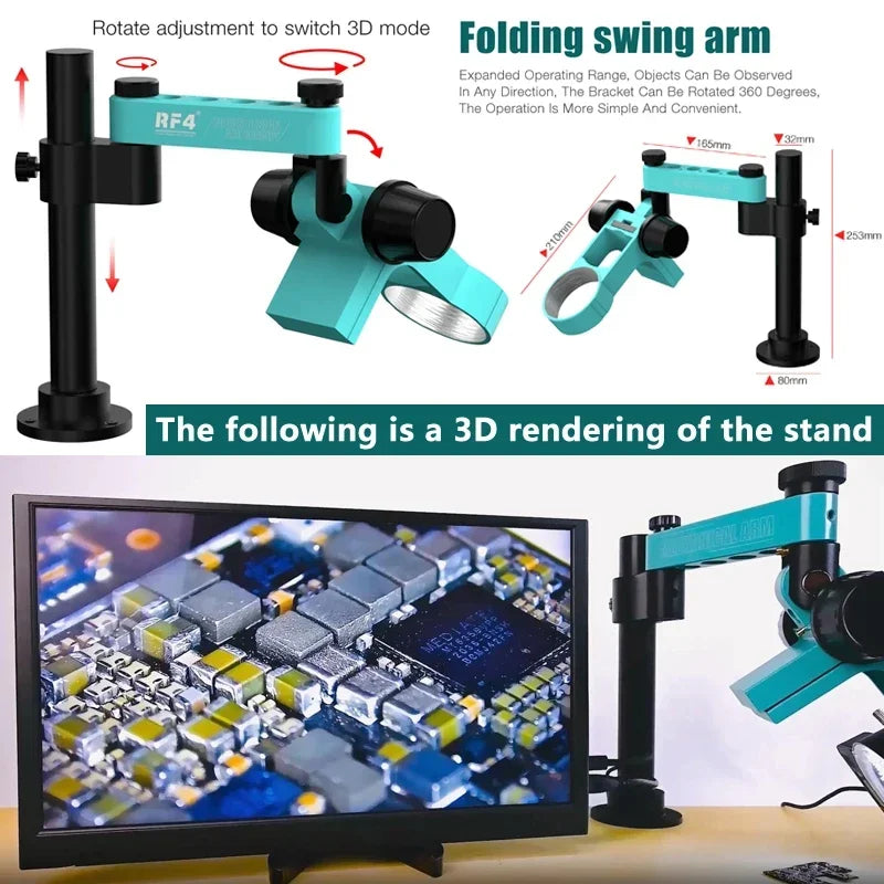 RF4 FO19 Microscope Metal Swing Arm