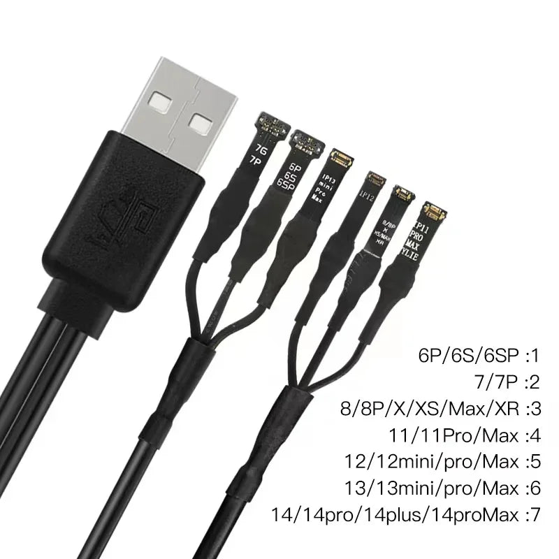 WYLIE iPhone Power-On Cable 3A One-to-two USB Cable (6 Ports)