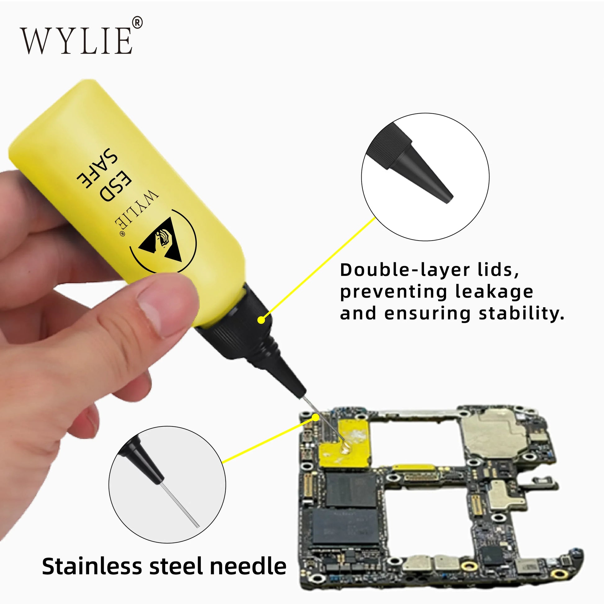 WYLIE Double Leak-proof Inside and Outside ESD Liquid Dispenser