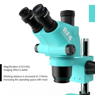 RF4 Good Quality 6.5-65X Triocular Synchronous Zoom Lens