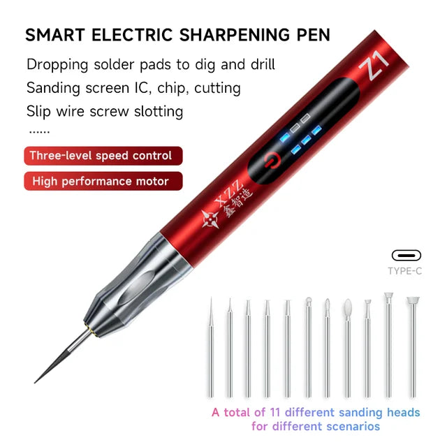 XZZ Z1 Electric Sharpening Pen 11 Grinding Tips