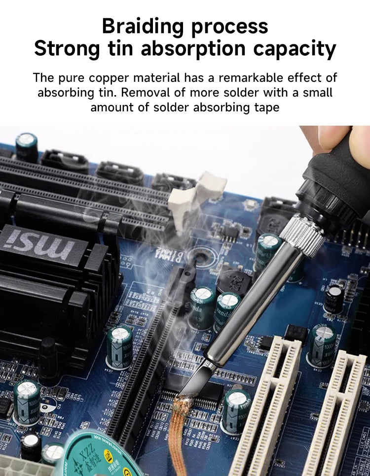 XZZ-2015 Powerful cleaning desoldering wire